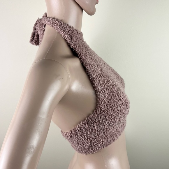 NEW SKIMS COZY HALTER CROP TOP - Picture 3 of 4
